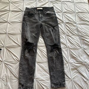 Black distressed Eunina jeans